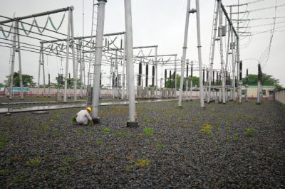 懷化供電公司清除220kV頂光坡變電站進(jìn)行雜草 懷化供電公司清除220kV頂光坡變電站進(jìn)行雜草