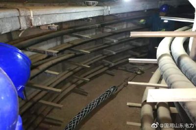 10千伏山旺東線進(jìn)行電纜敷設(shè) 10千伏山旺東線進(jìn)行電纜敷設(shè)