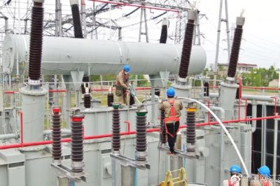 江蘇南通三官殿500千伏變電站主變增容工程現(xiàn)場 江蘇南通三官殿500千伏變電站主變增容工程現(xiàn)場