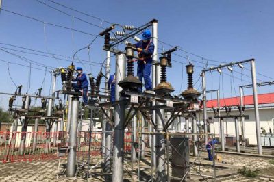 110千伏湯澗變電站母線引下線進行絕緣化改造 110千伏湯澗變電站母線引下線進行絕緣化改造