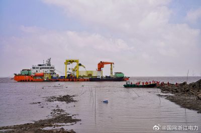 浙江舟山至魚山島第三回路海底電纜開始敷設(shè) 浙江舟山至魚山島第三回路海底電纜開始敷設(shè)