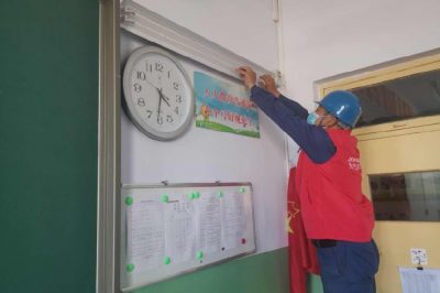 對教職工開展安全教育宣傳，助力學校做好開學準備工作