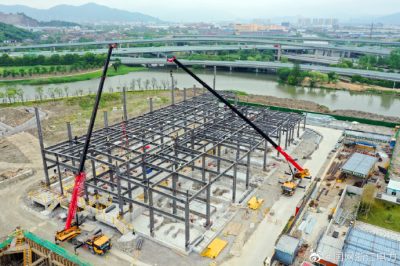 600根鋼條“拼接”寧波首座鋼結構220千伏變電站 600根鋼條“拼接”寧波首座鋼結構220千伏變電站