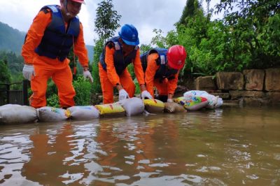 防汛演習日?；?暴雨雷電都不怕