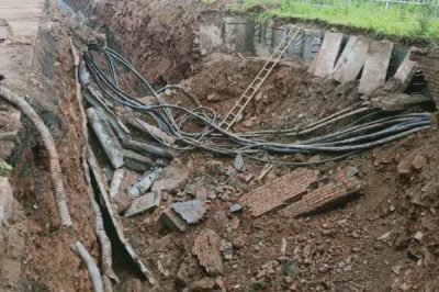 切記：電纜通道 禁止開挖！