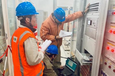 赴220千伏丹徒變進行新上110kV母線保護調(diào)試工作