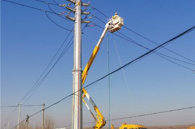 對(duì)110千伏樹(shù)行站10千伏岳溝線55號(hào)桿開(kāi)展旁路作業(yè)