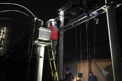 對35千伏清涼站534開關設備線夾發(fā)熱缺陷處理，