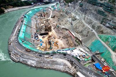 國內(nèi)首次運用膠結砂礫石填筑大型水電主體